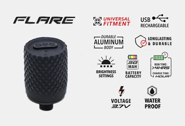 Flare rechargeable sight light